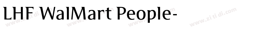 LHF WalMart People字体转换